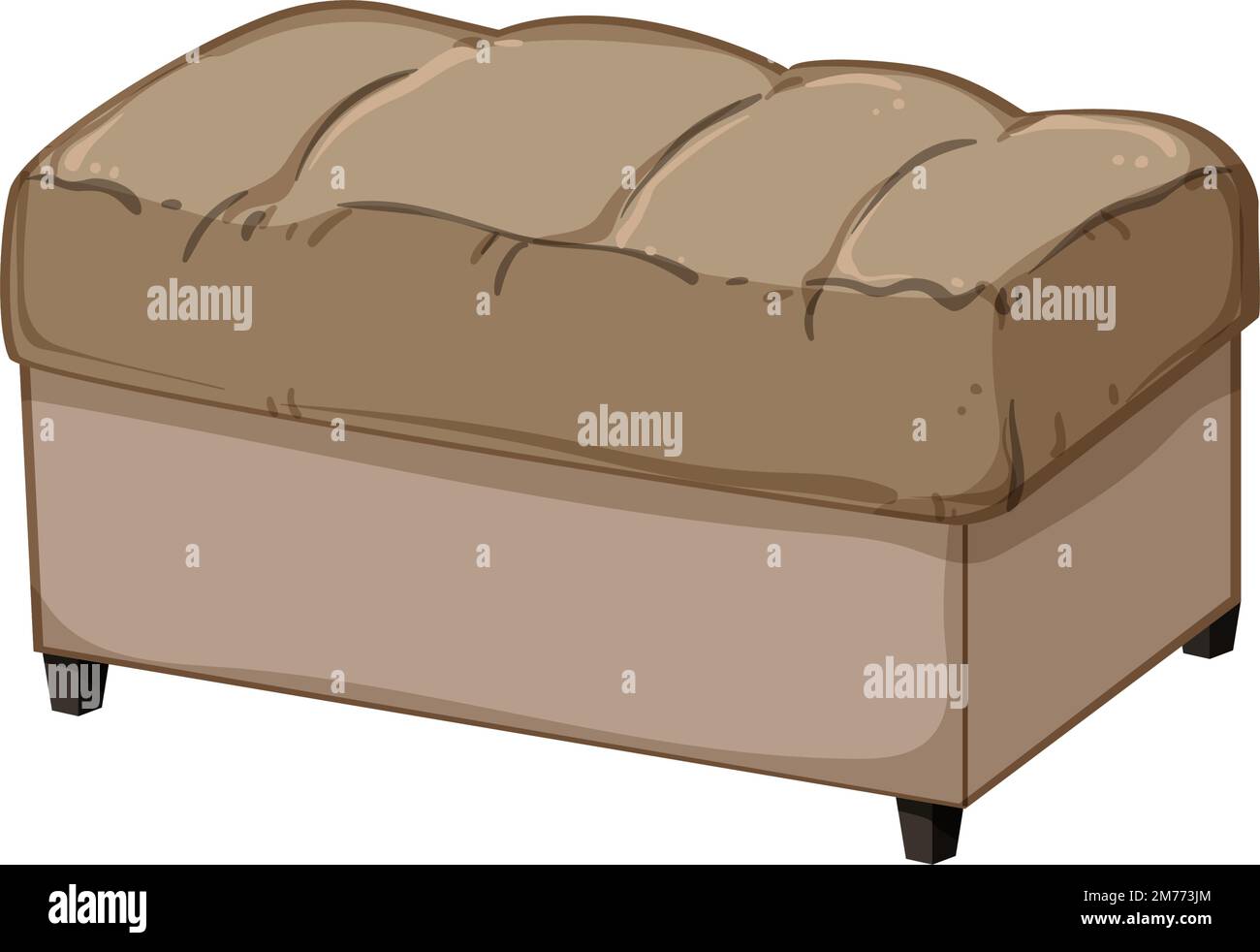 interior bench bedroom cartoon vector illustration Stock Vector Image