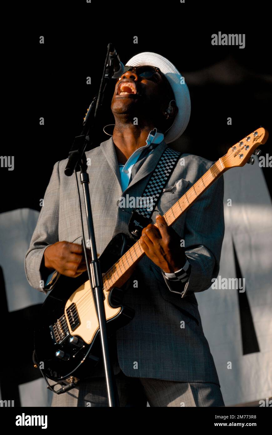 Lynval Golding - The Specials, V2008, Hylands Park, Chelmsford, Essex, Britain - 22 August 2009 Stock Photo