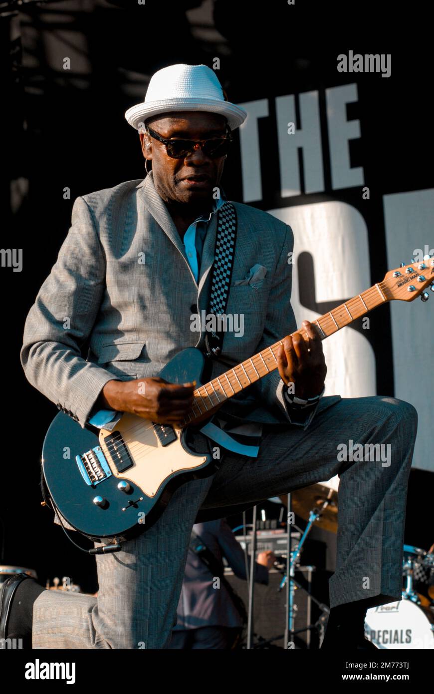 Lynval Golding - The Specials, V2008, Hylands Park, Chelmsford, Essex, Britain - 22 August 2009 Stock Photo
