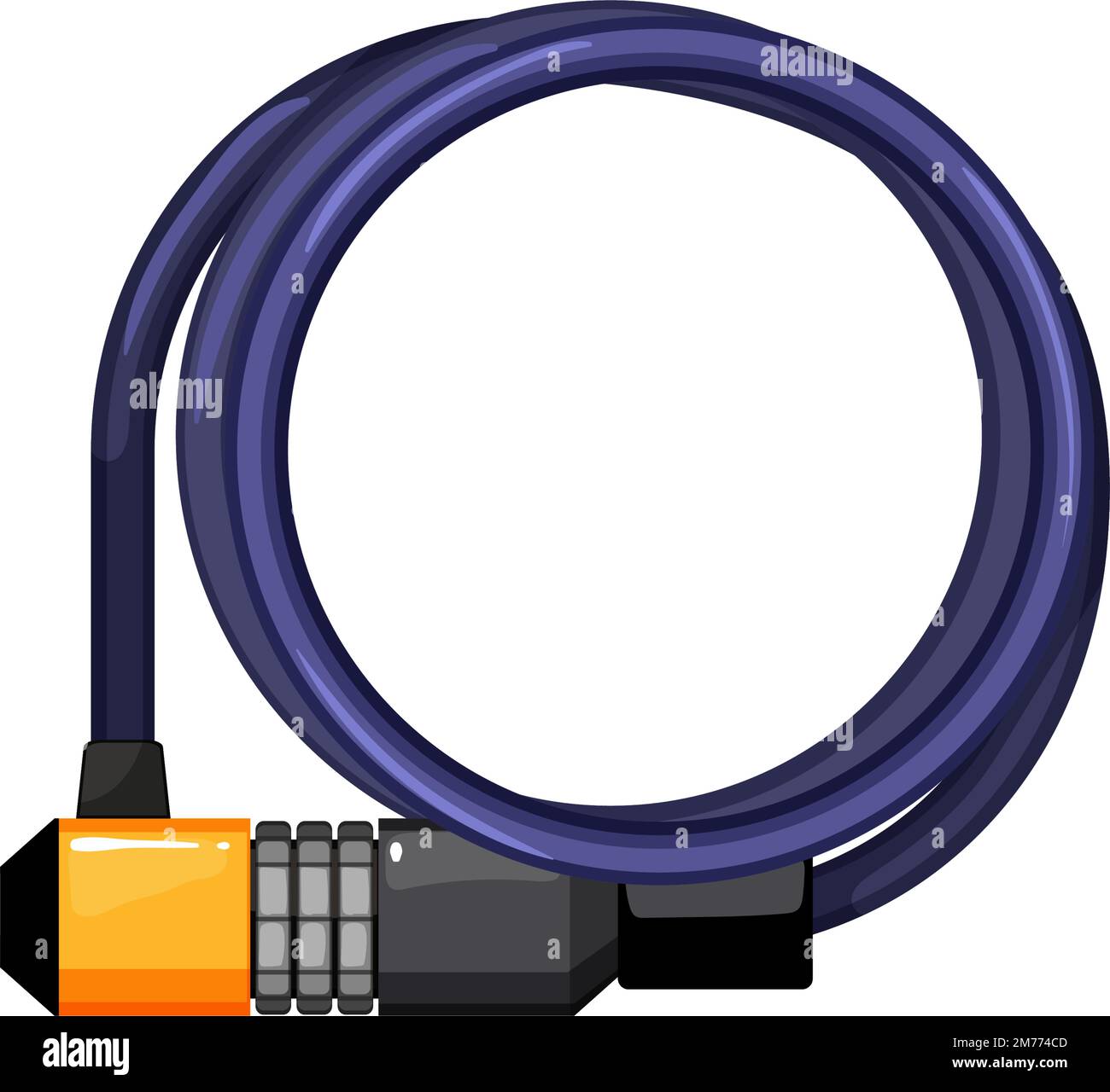 security bicycle lock cartoon vector illustration Stock Vector Image & Art Alamy