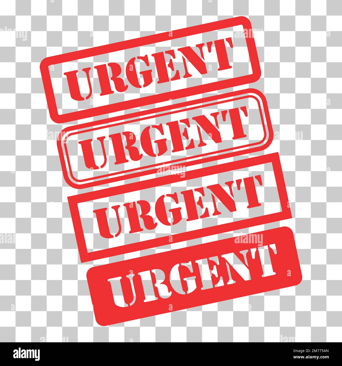 Set of Urgent stamp symbol, label sticker sign button, text banner