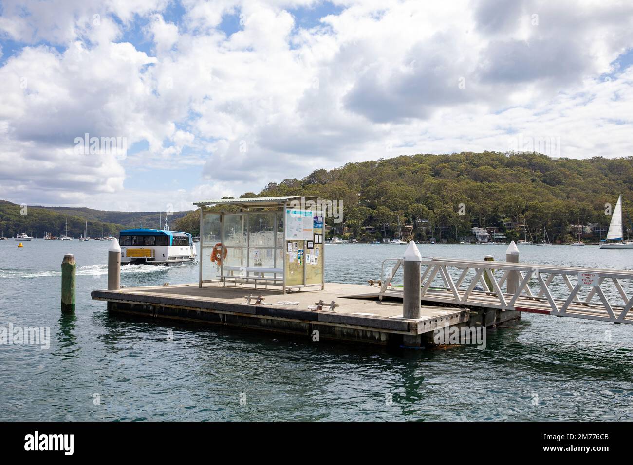 Church Point ferry leaves church point wharf and heads to Scotland