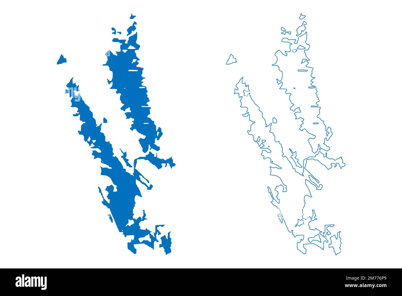 Hydroelectric Power Map - Lake Kaptai Peoples Republic Of Bangladesh Map Vector Illustration Scribble Sketch Kaptai Dam Or Karnafuli Hydroelectric Power Station Map 2M776P9