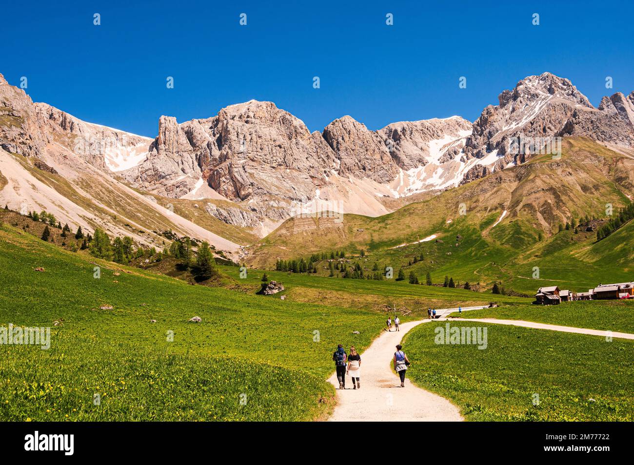 Mountain Landscape On The Trail To Fuciade Refuge Passo San Pellegrino mountain-landscape-on-the-trail-to-fuciade-refuge-passo-san-pellegrino