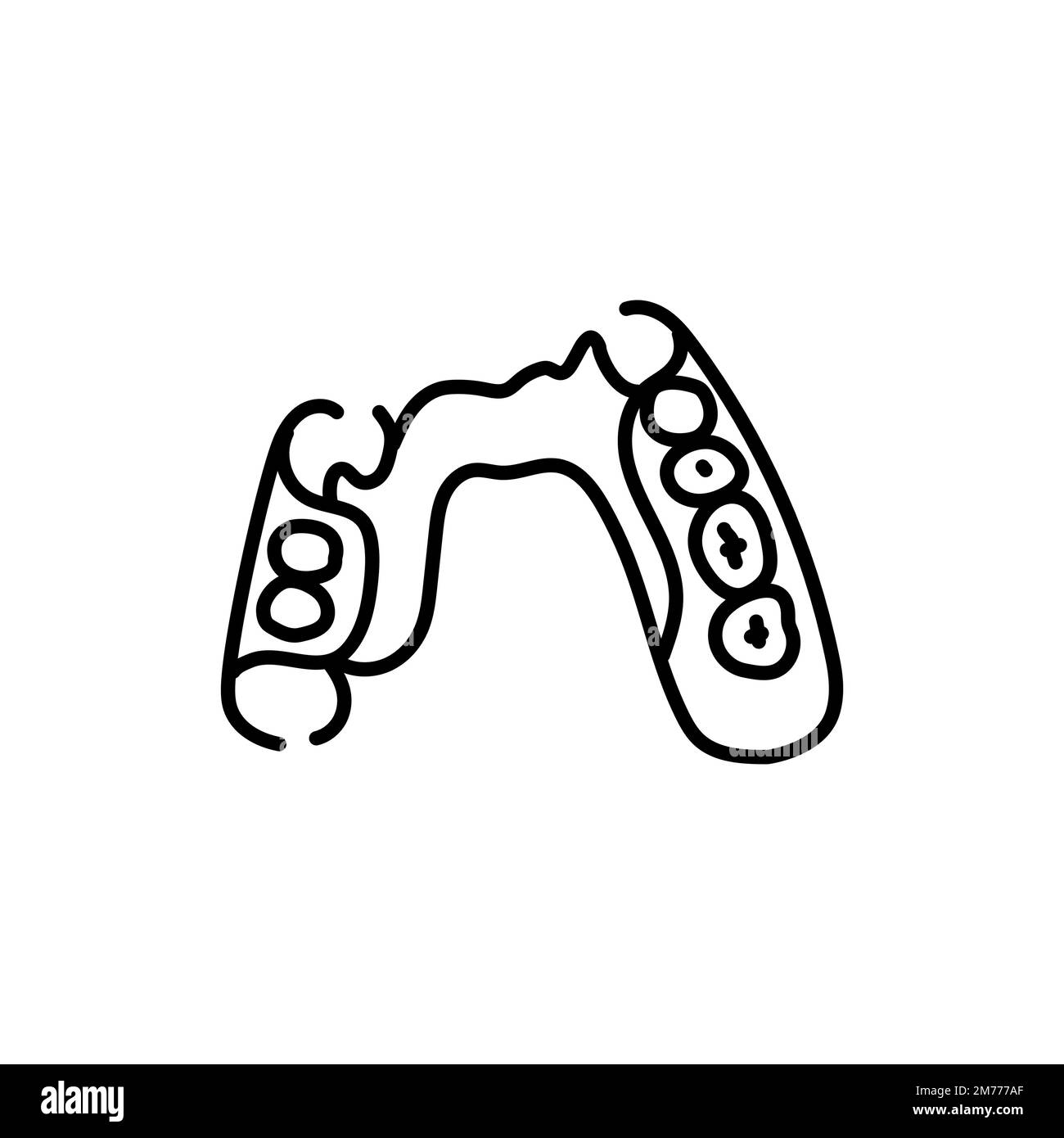 Removable partial denture Black and White Stock Photos & Images Alamy