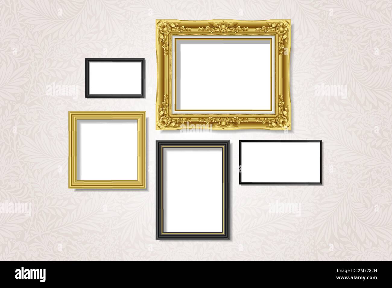 Luxurious frame mockups collection vector Stock Vector Image & Art - Alamy