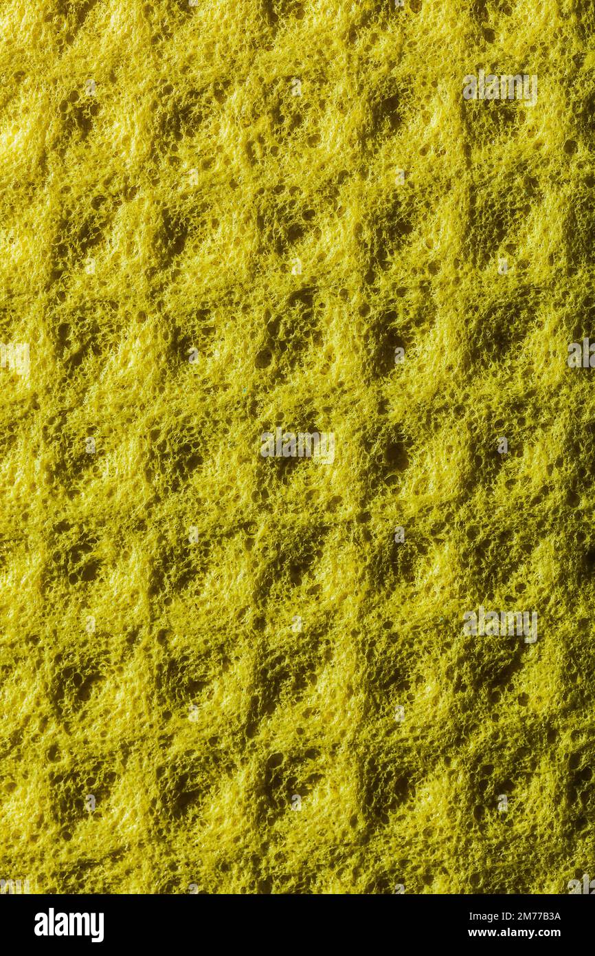 New yellow kitchen dishcloth backcloth. Stock Photo
