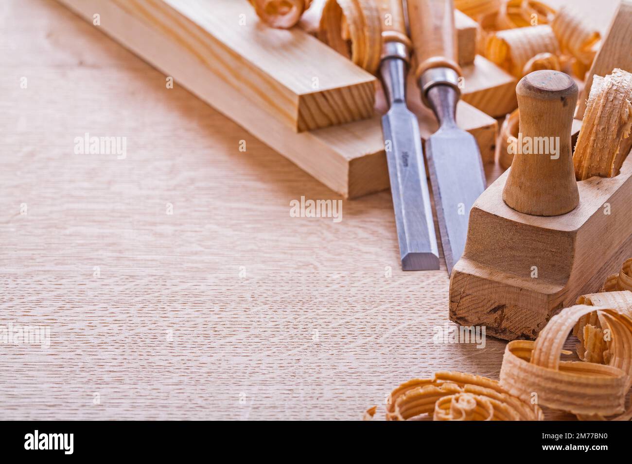 Closeup Chisel Carpentry Joinery Hand Cutting Stock Photo 2195172735