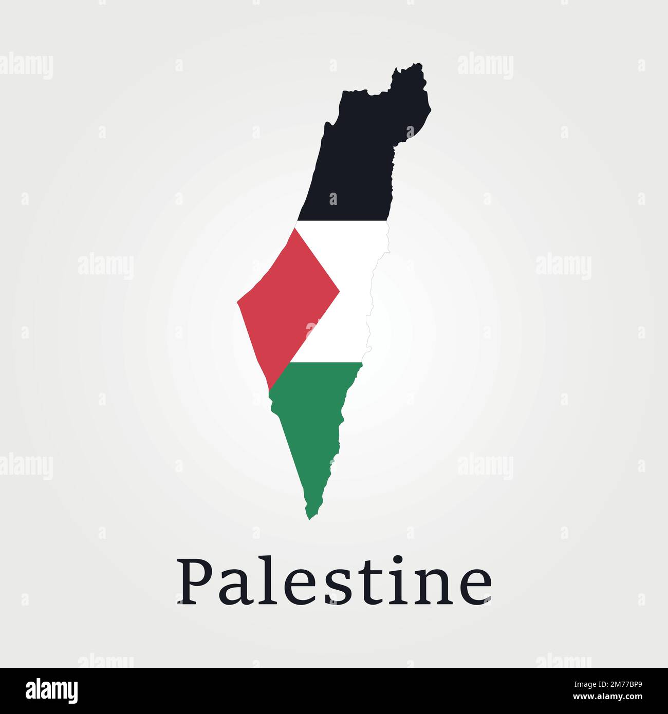 Palestine map middle east Stock Vector Images Alamy