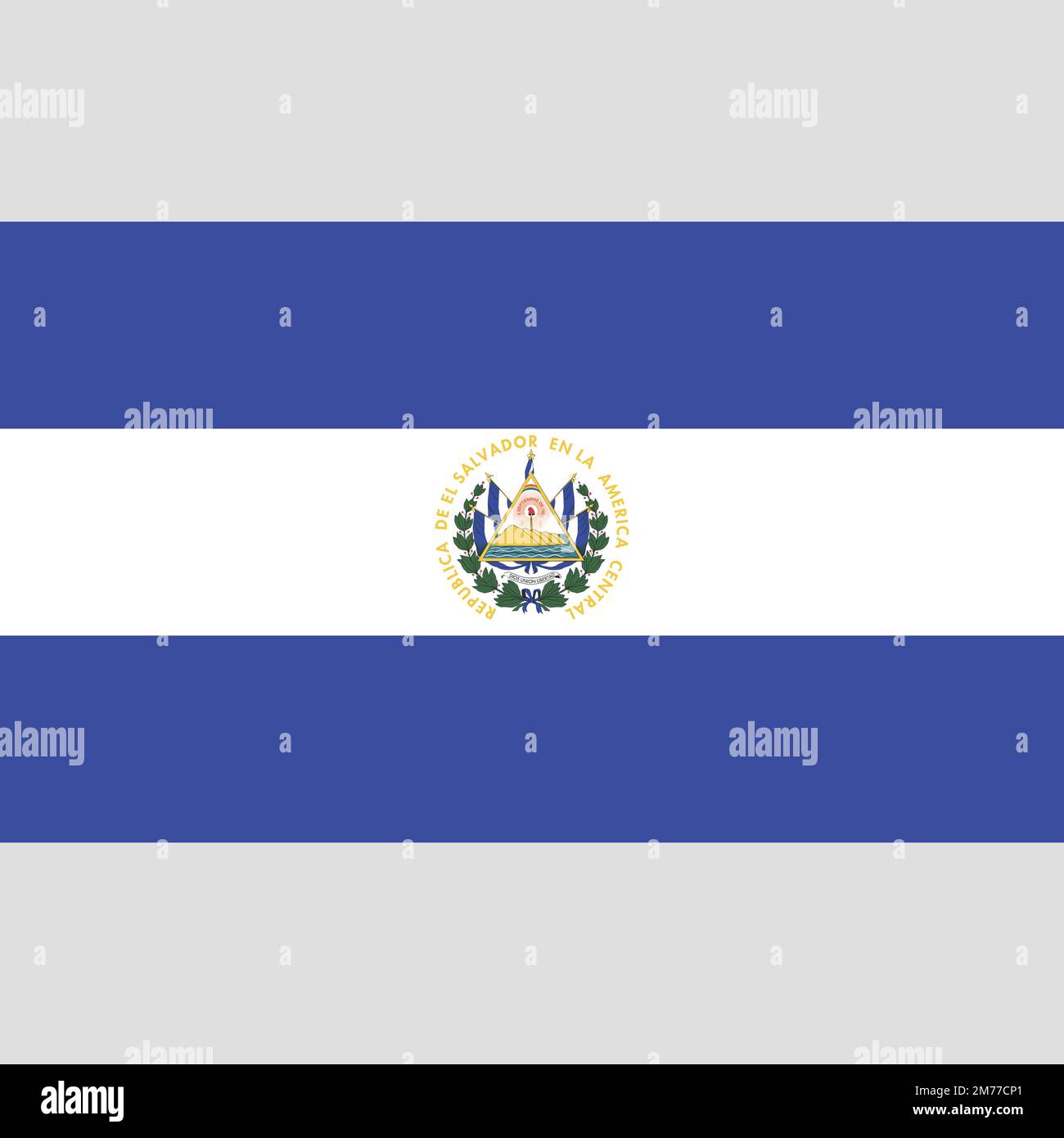 Stock Vector Flag of El Salvador Proper Dimensions Stock Vector Image