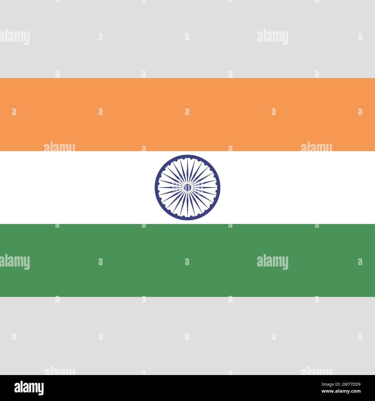 Vector flag of India. Accurate dimensions and official colors. Symbol