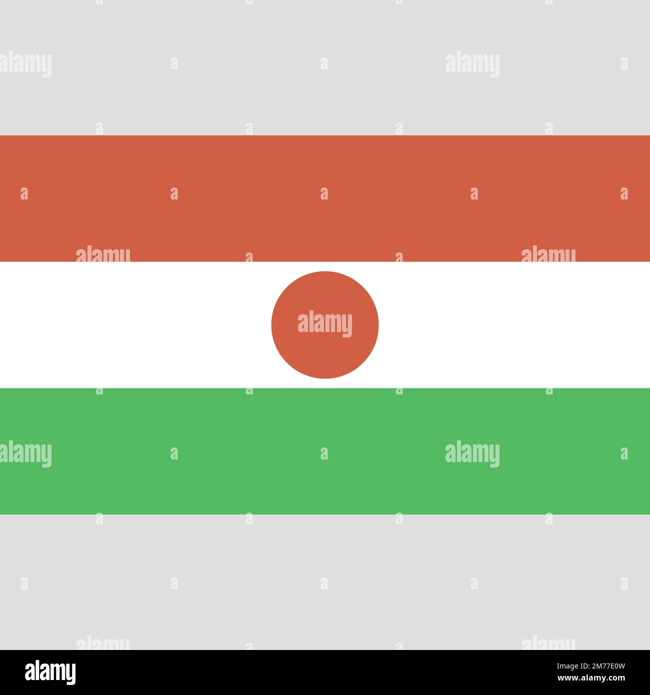 Niger flag national emblem graphic element Illustration template design