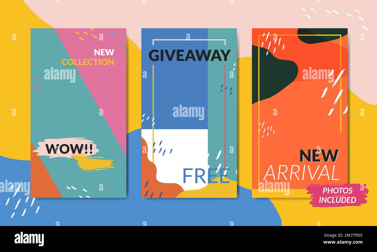 Sale template banner set vector Stock Vector