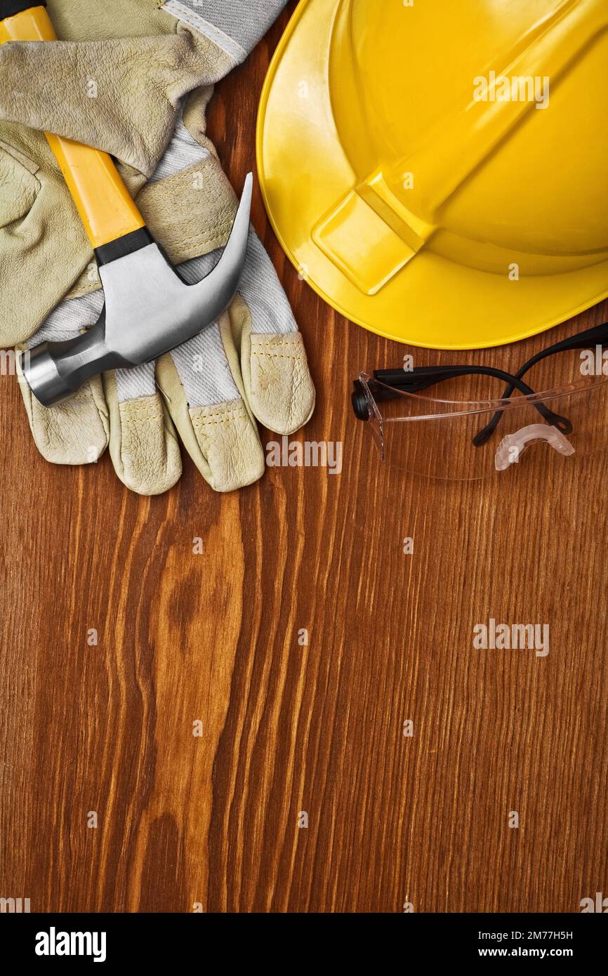 Plank Tool Raft tools on the plank Stock Photo - Alamy