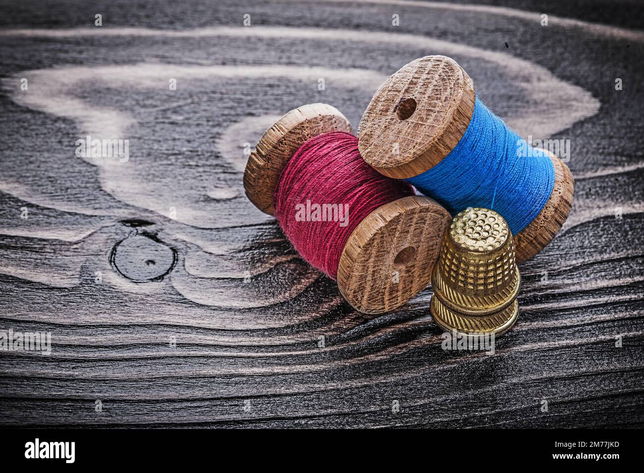 Three different types of strong thread Stock Photo - Alamy