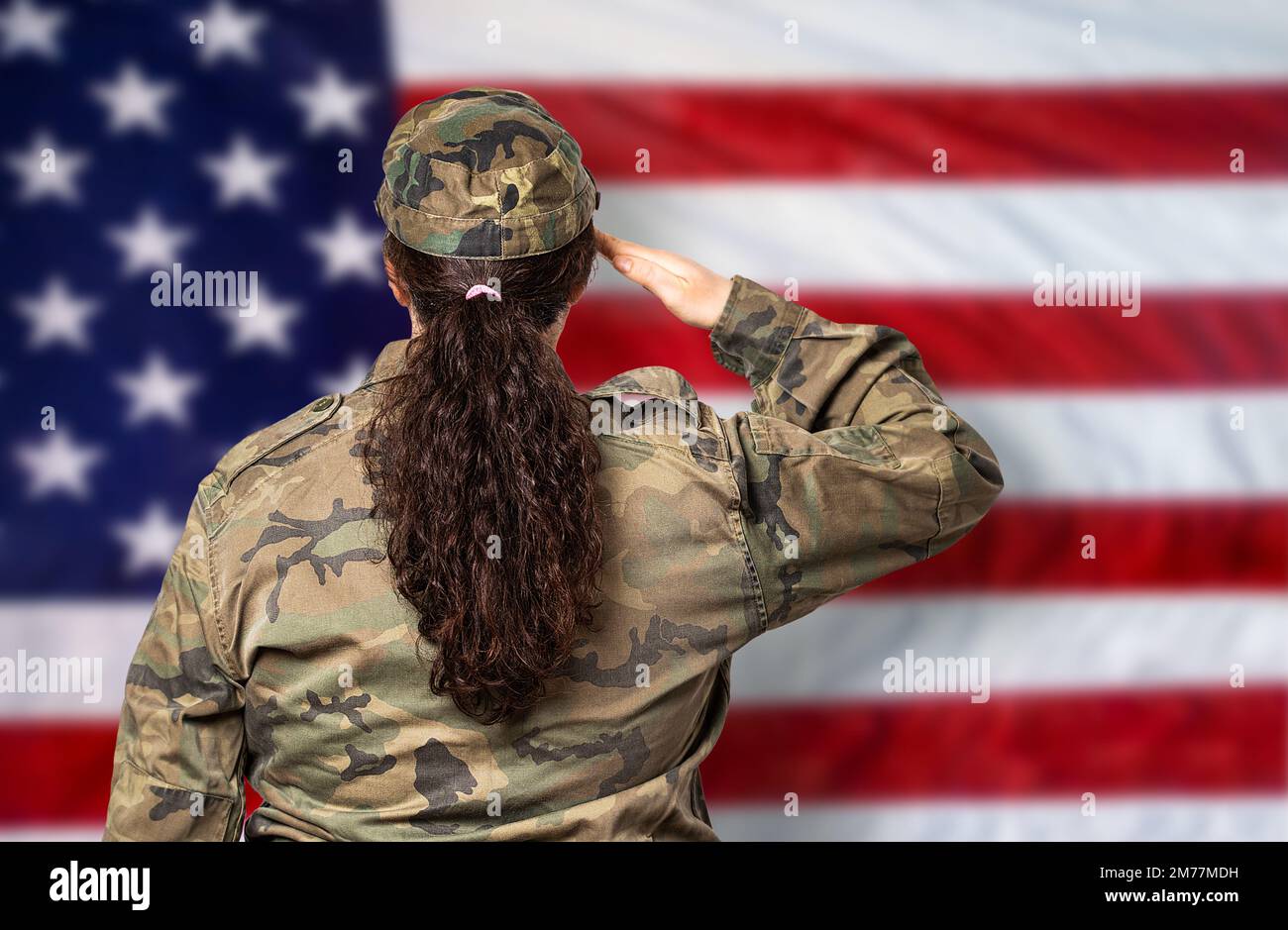 Saluting the american flag hires stock photography and images Alamy