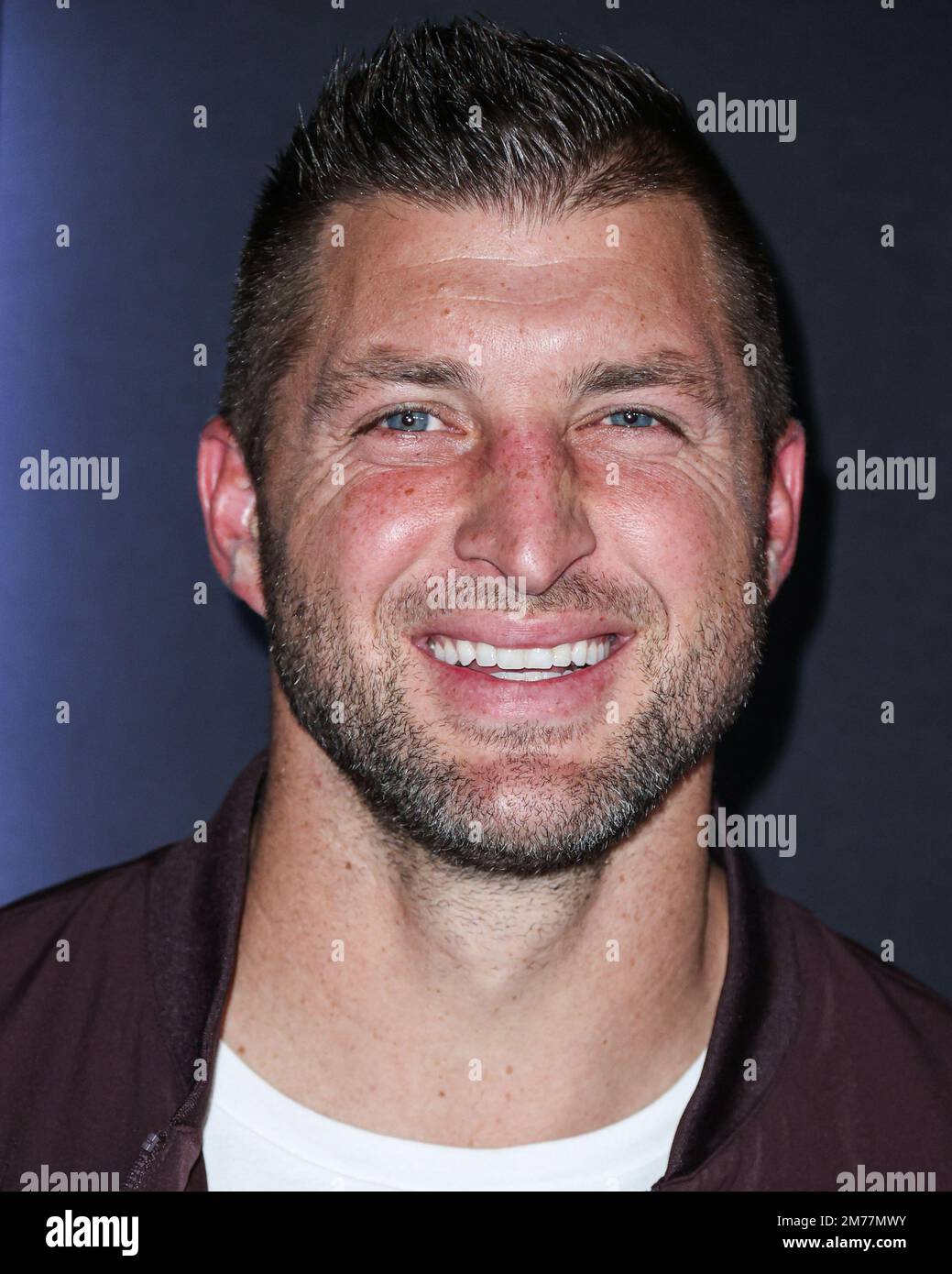 Los Angeles, United States. 07th Jan, 2023. LOS ANGELES, CALIFORNIA, USA -  JANUARY 07: American football player Tim Tebow arrives at ESPN And CFP's  Allstate Party At The Playoff Event 2023 held