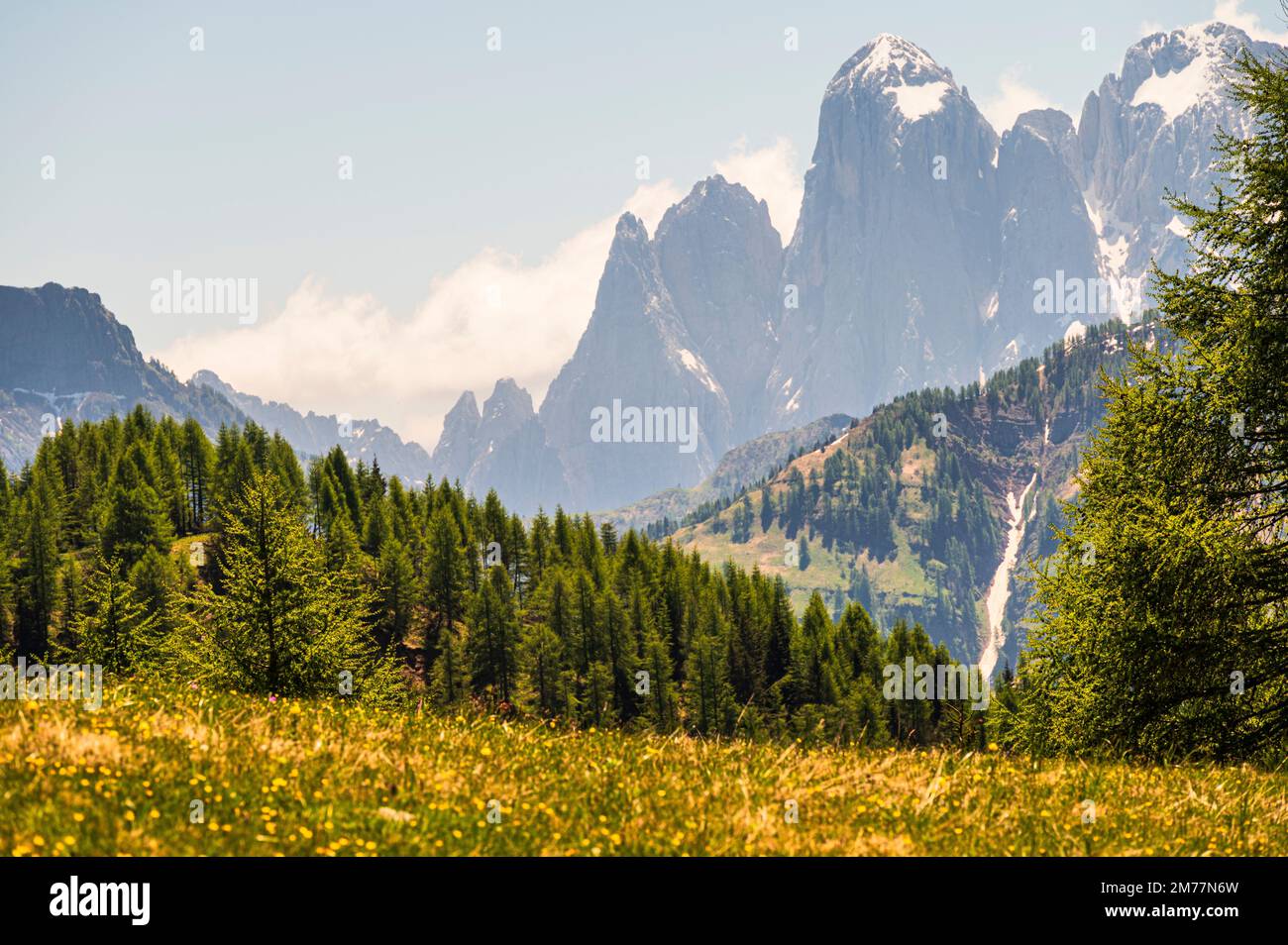 Mountain Landscape On The Trail To Fuciade Refuge Passo San Pellegrino mountain-landscape-on-the-trail-to-fuciade-refuge-passo-san-pellegrino