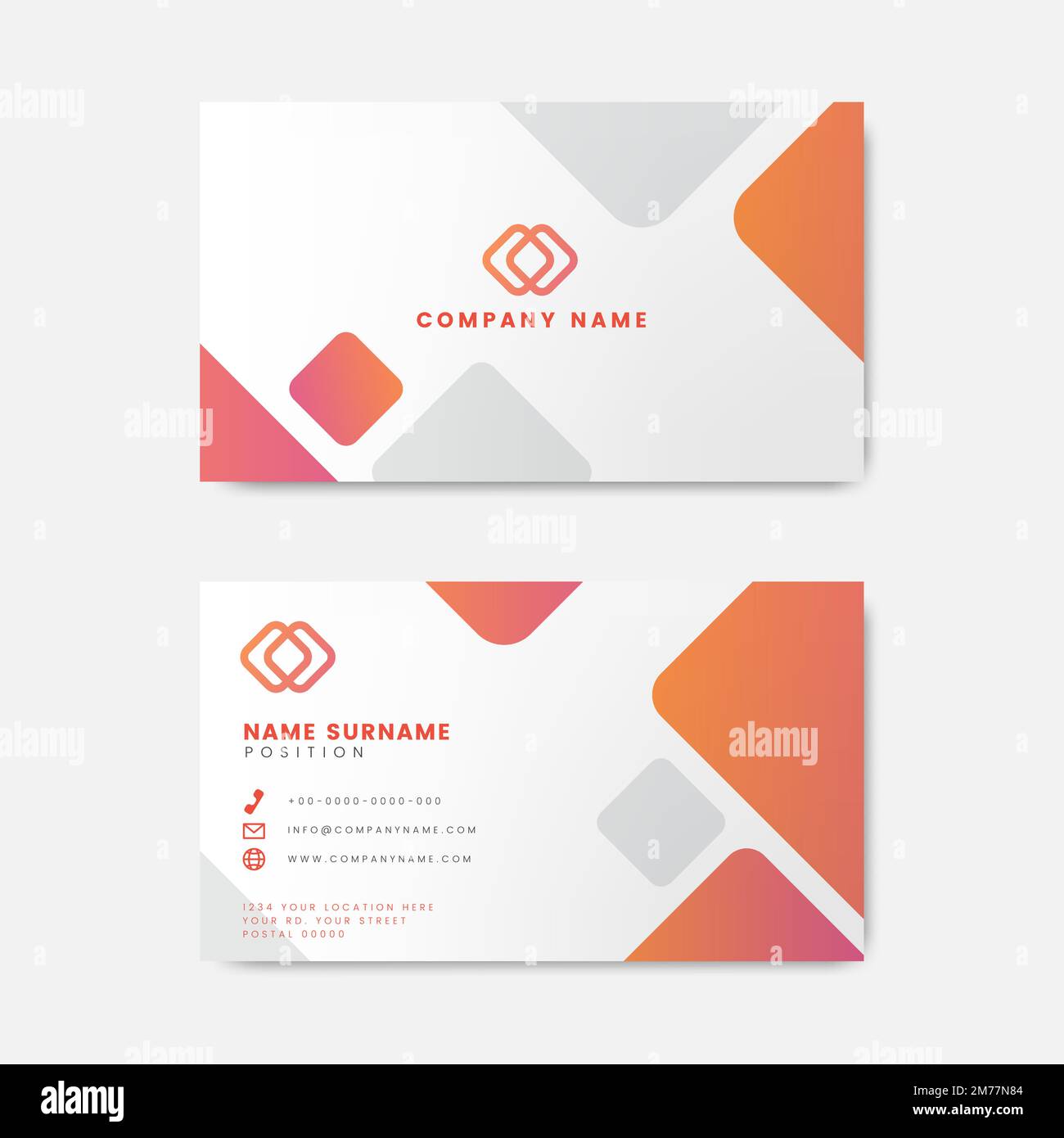 Modern geometric business card design Stock Vector Image & Art - Alamy