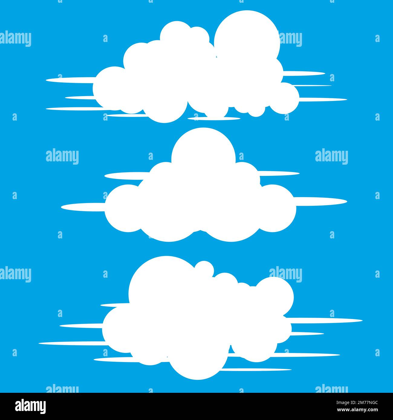 set cube cloud white for illustration vector Stock Vector Image & Art ...