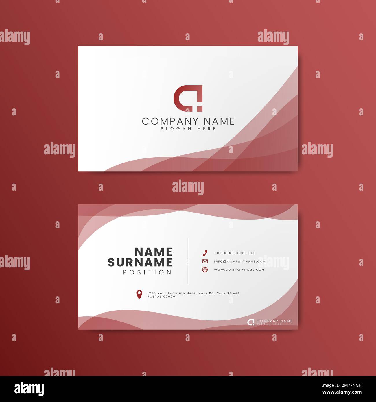 Modern geometric business card design Stock Vector Image & Art - Alamy