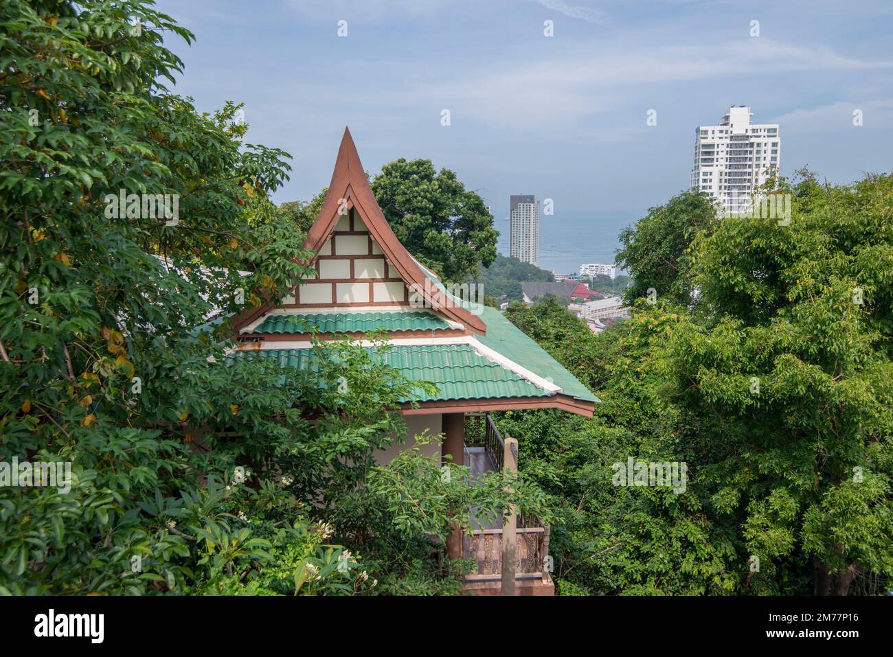 the Wat Khao Phra Khru in the City of Si Racha in the Province of