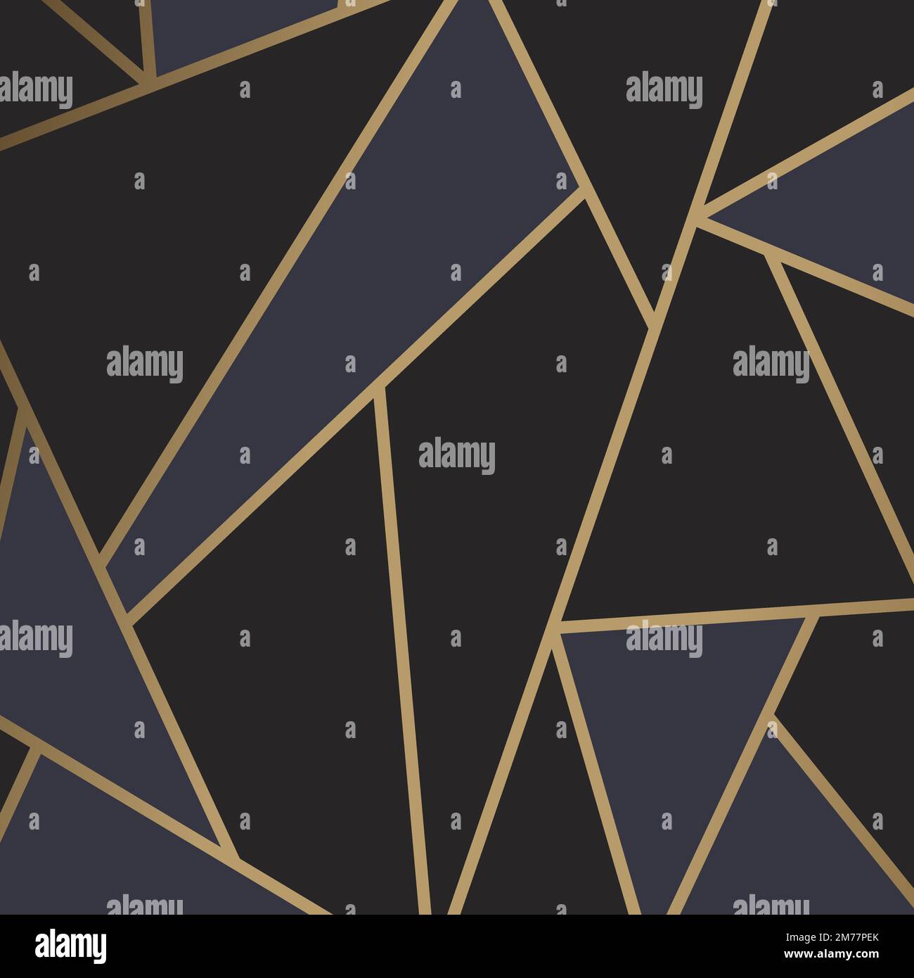 Modern mosaic wallpaper in black and gold Stock Vector Image & Art - Alamy