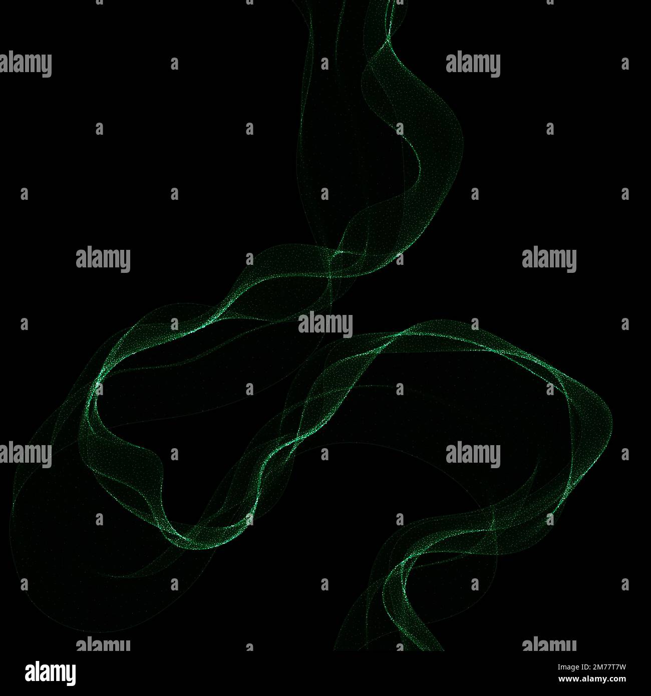 Abstract waves background. Illustration in green colors Stock Photo - Alamy