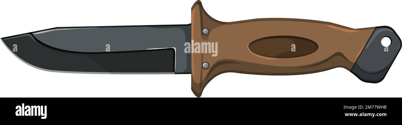 Cuchillo militar vector premium