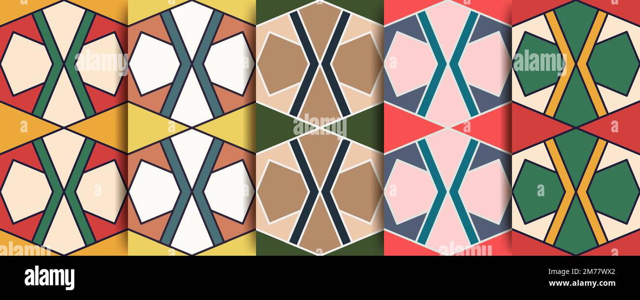 Arabic seamless pattern in multicolored palette. Arabic Muslim ethnic ...