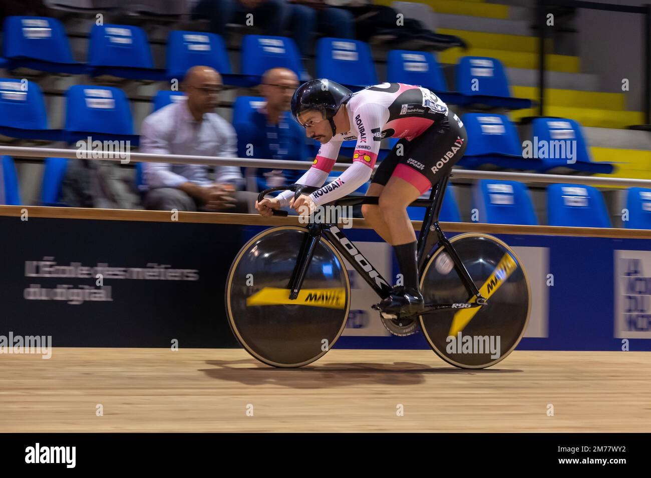 Oscar CARON, Men's Sprint during the Track Cycling French championships ...