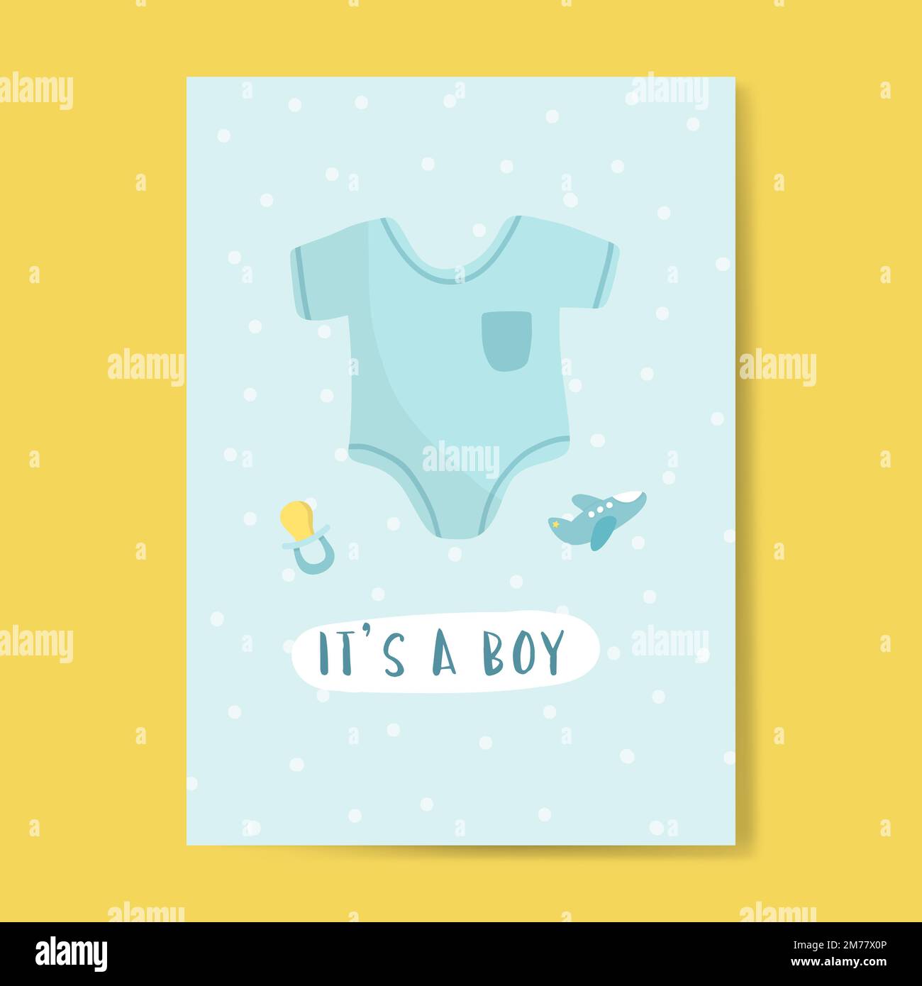 Its a boy baby shower invitation card vector Stock Vector Image & Art