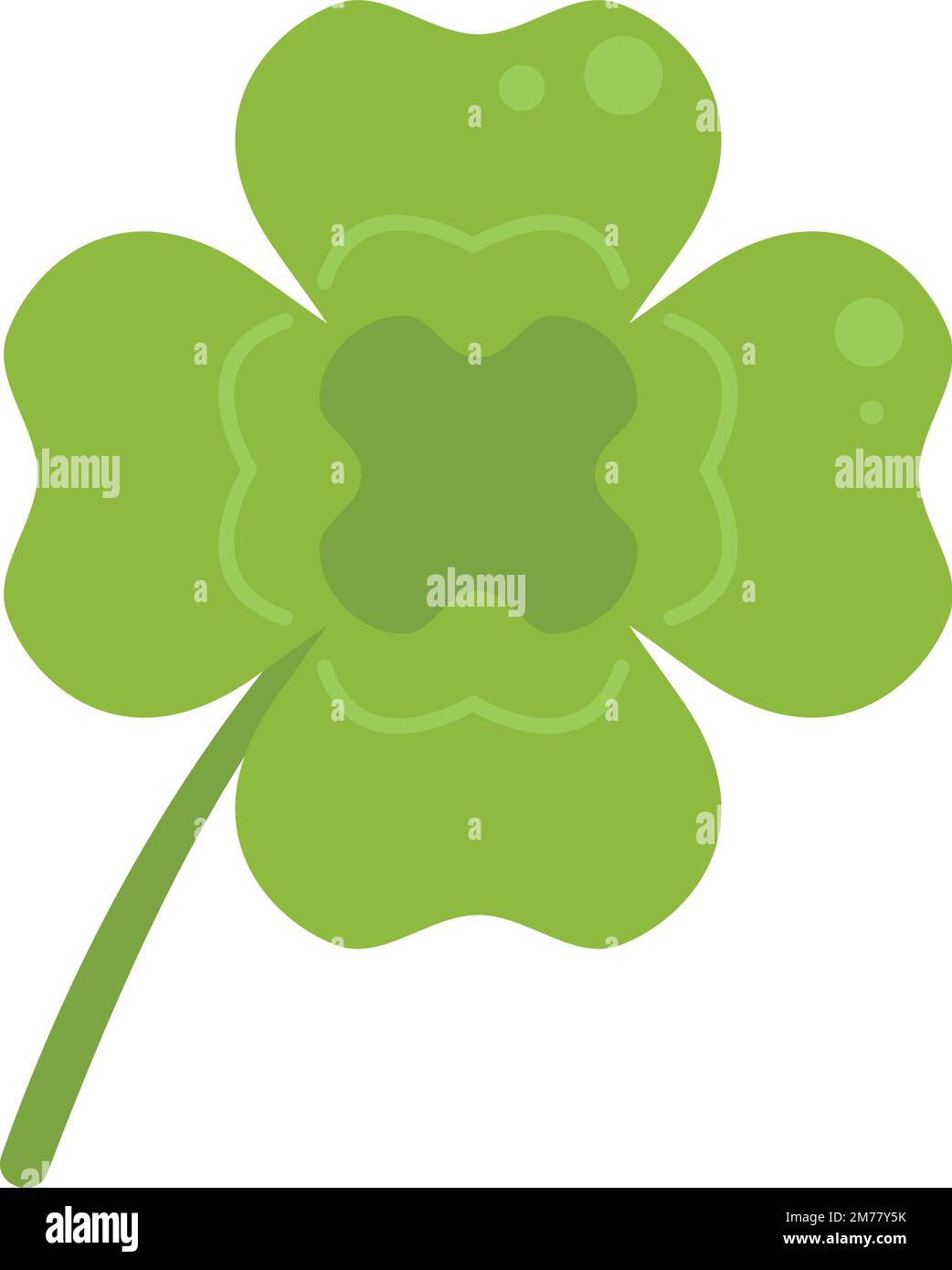 Clover tag icon flat vector. Ireland day. Lucky day isolated Stock ...