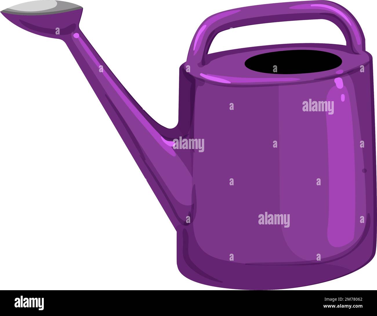 gardening watering can cartoon vector illustration Stock Vector Image