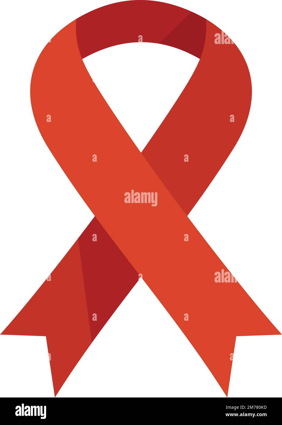 Charity ribbon icon flat vector. Help hand. Giving heart isolated Stock ...