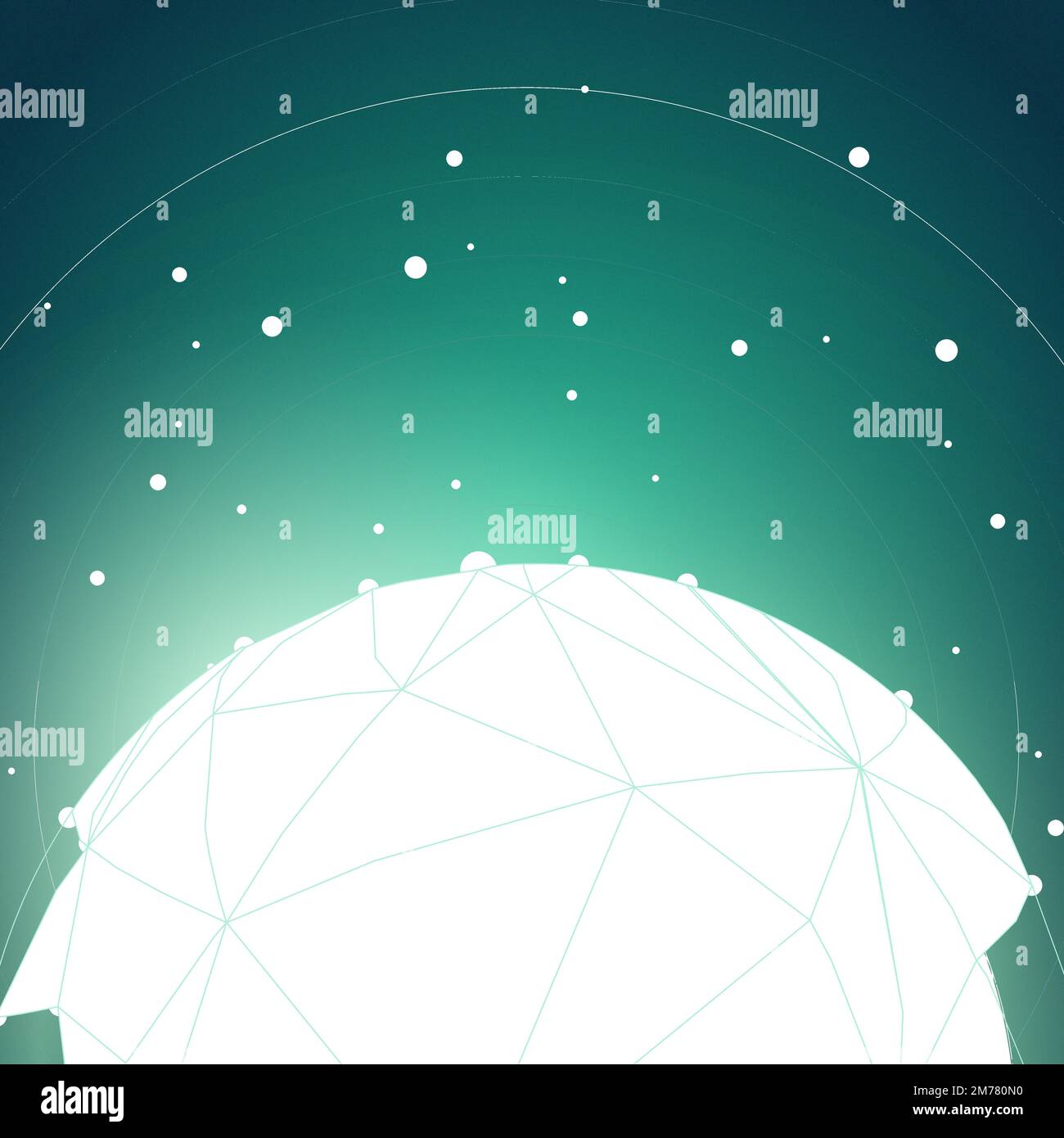 Worldwide connection green background illustration vector Stock Vector