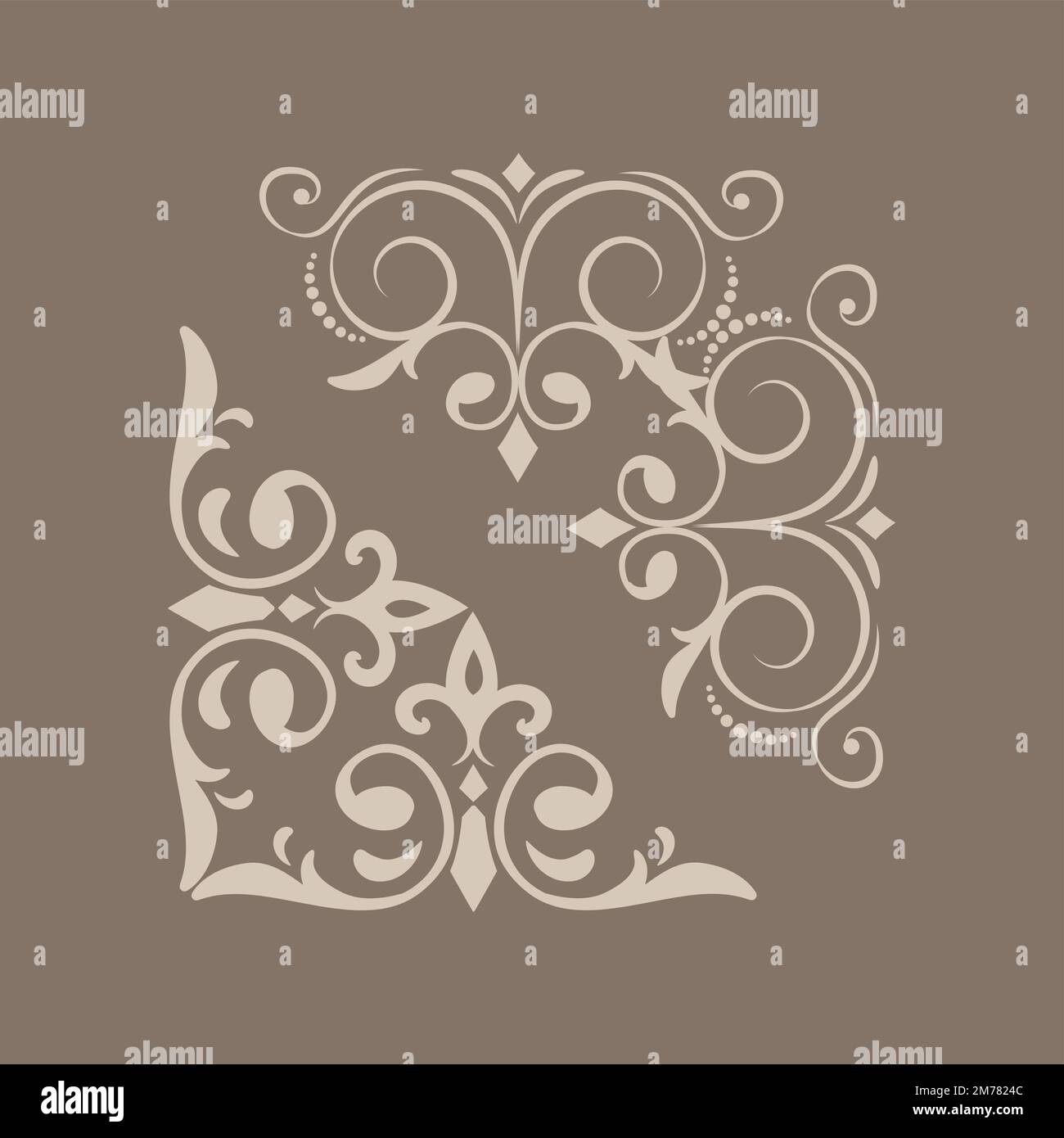 Decorative calligraphic ornaments vector set Stock Vector Image & Art ...