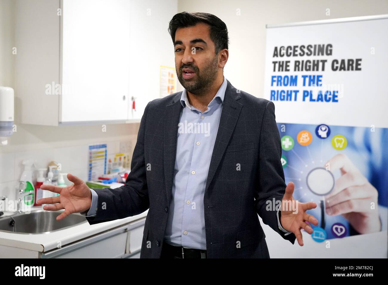 File photo dated 02/11/22 of Health Secretary Humza Yousaf attends the ...