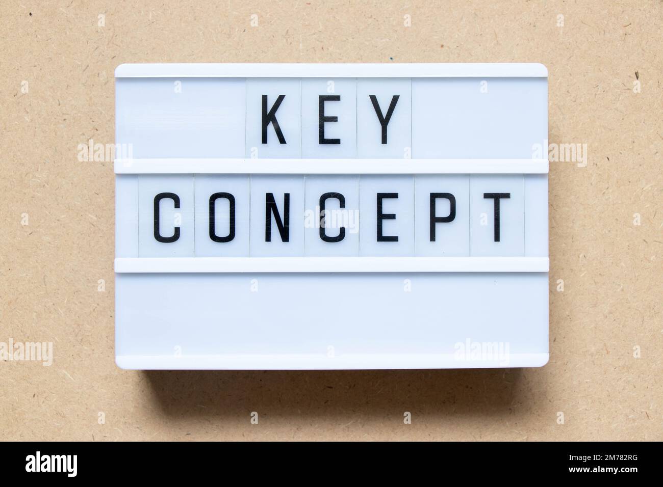 Lightbox with word key concept on wood background Stock Photo Alamy