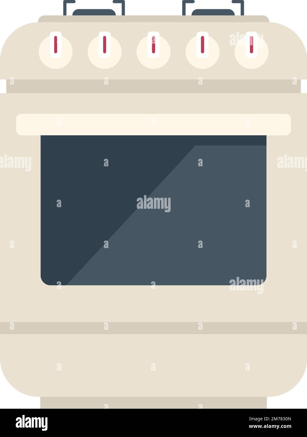 Cook stove icon flat vector. Gas cooker. Kitchen pot isolated Stock ...