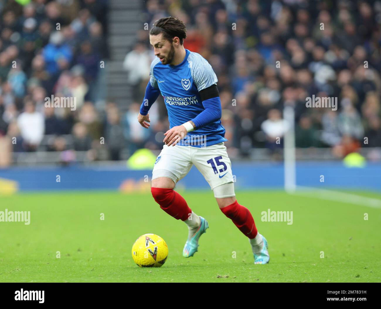 Owen Dale of Portsmouth (on loan from Blackpool) during the FA Cup