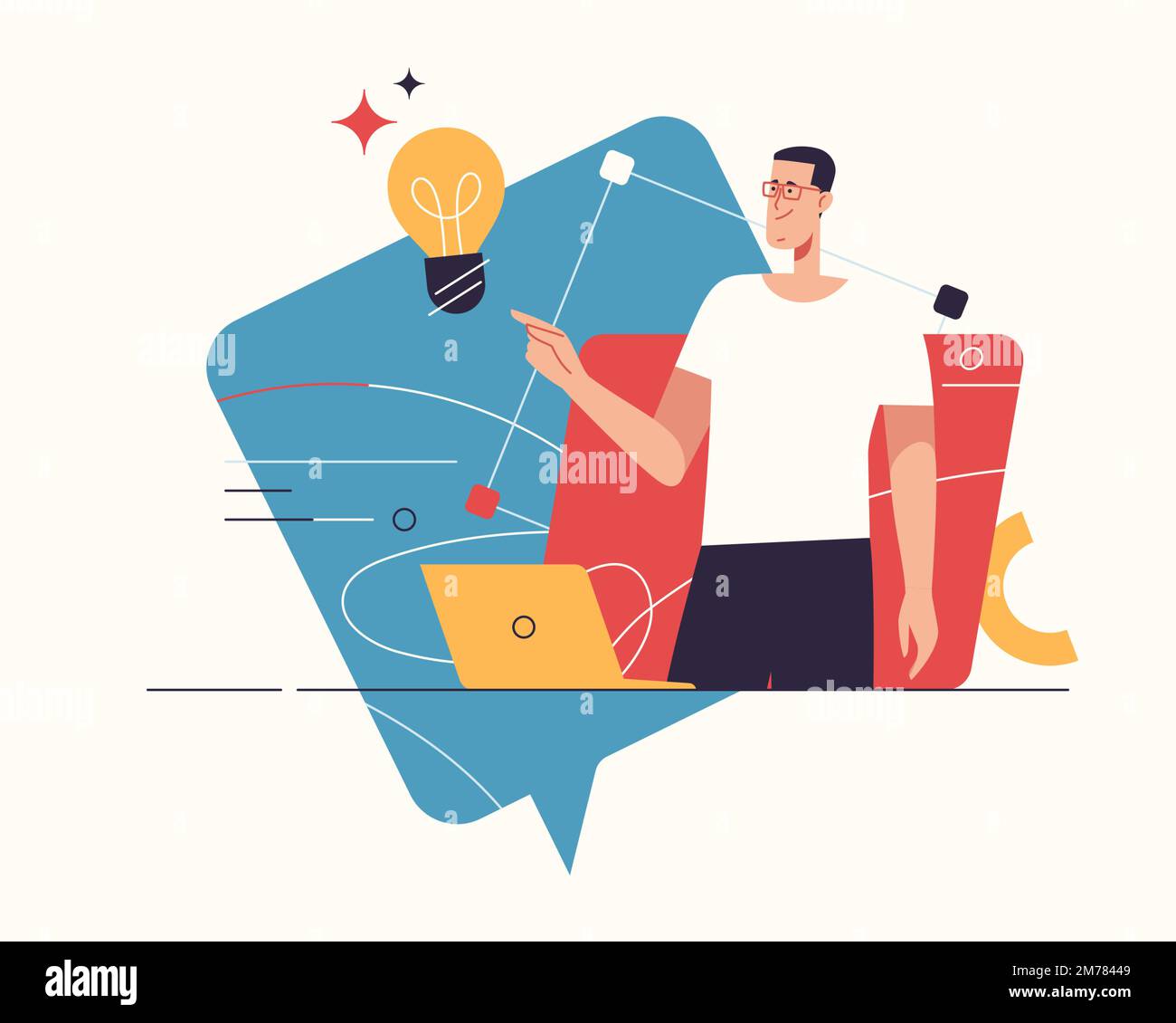 Technology innovation creativity in Stock Vector Images - Alamy