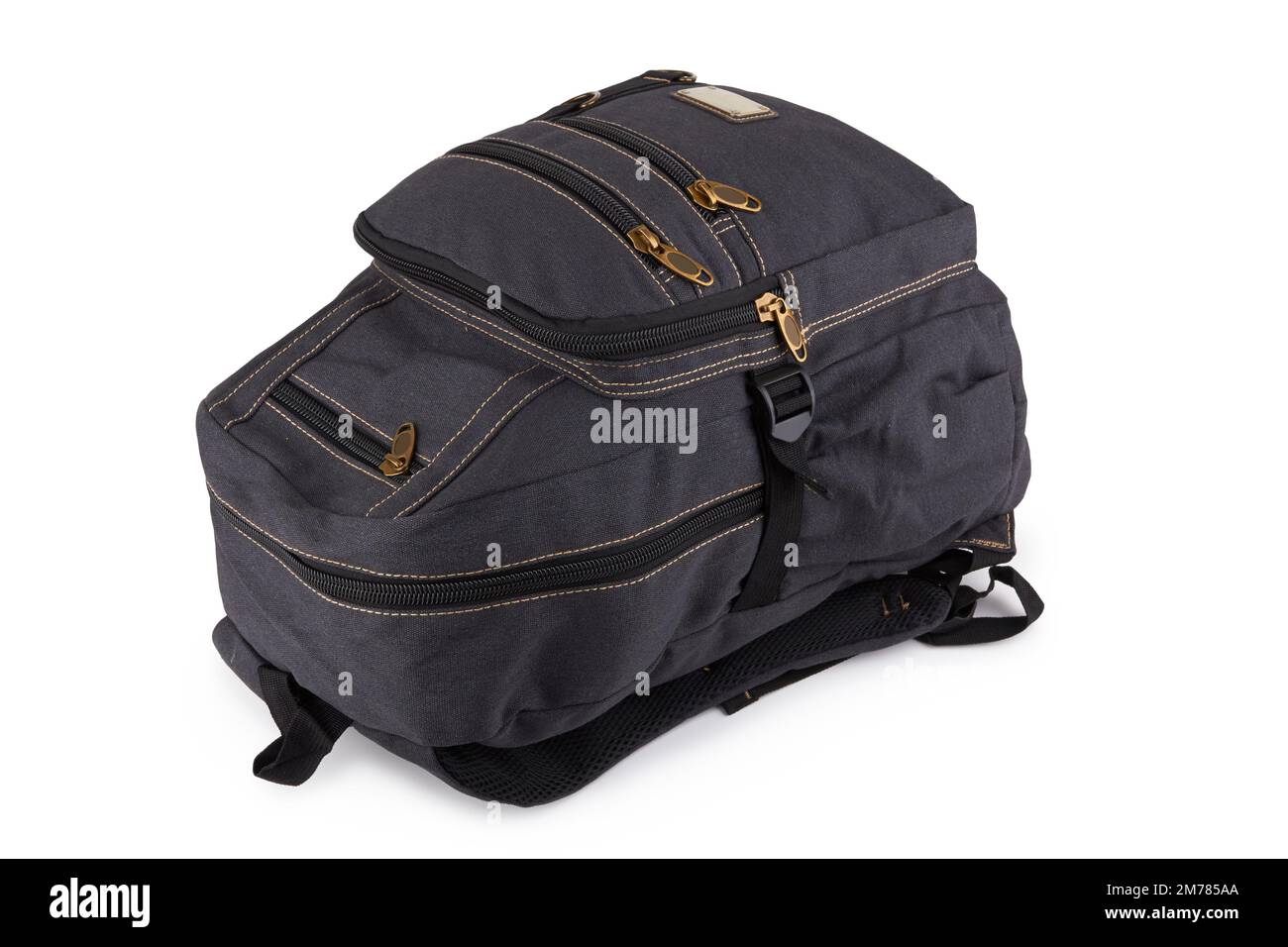 Big backpack for travel isolate on a white background Stock Photo