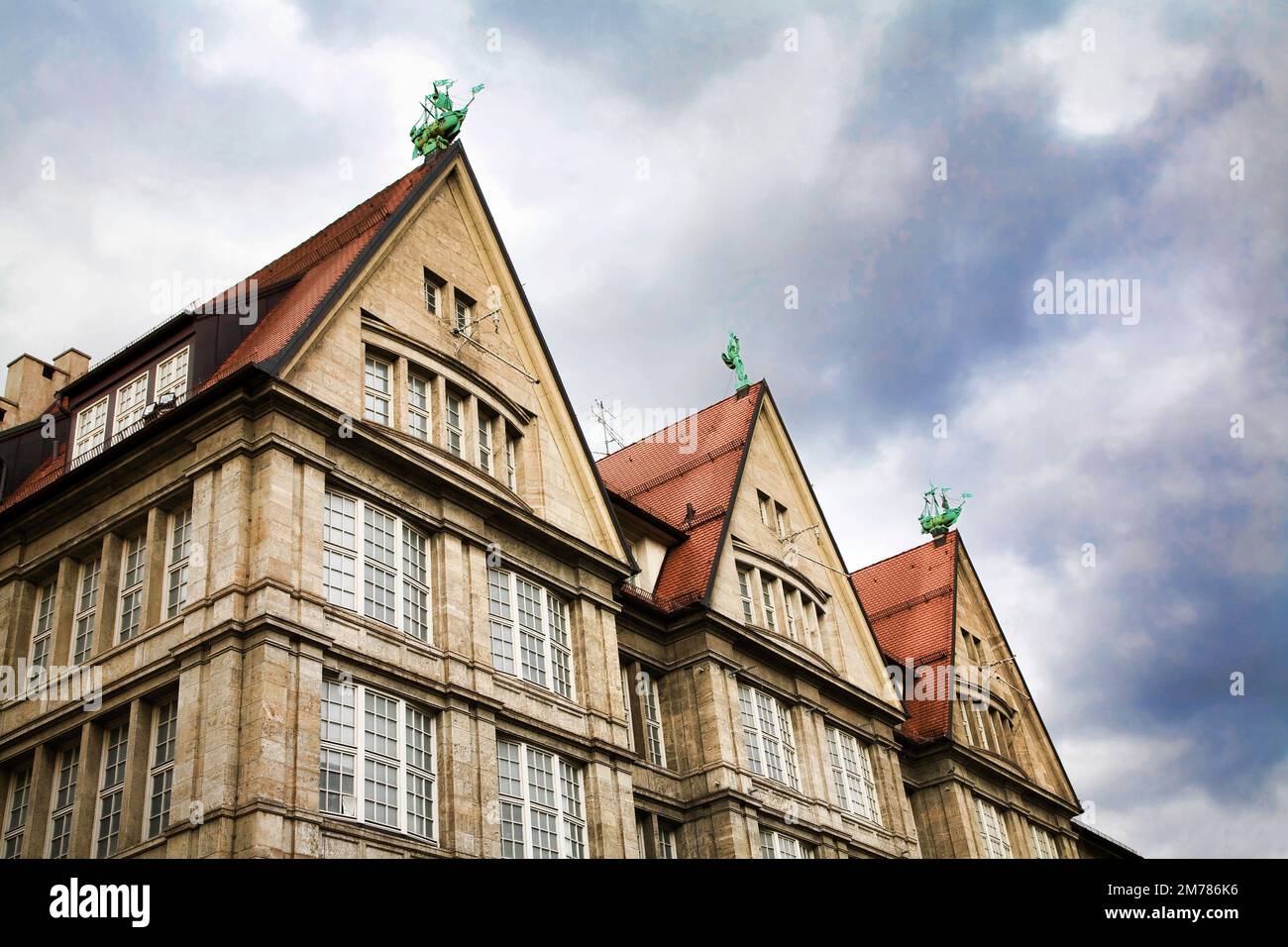 The Kaufhaus Oberpollinger in old center of Munich, Germany. Stock Photo