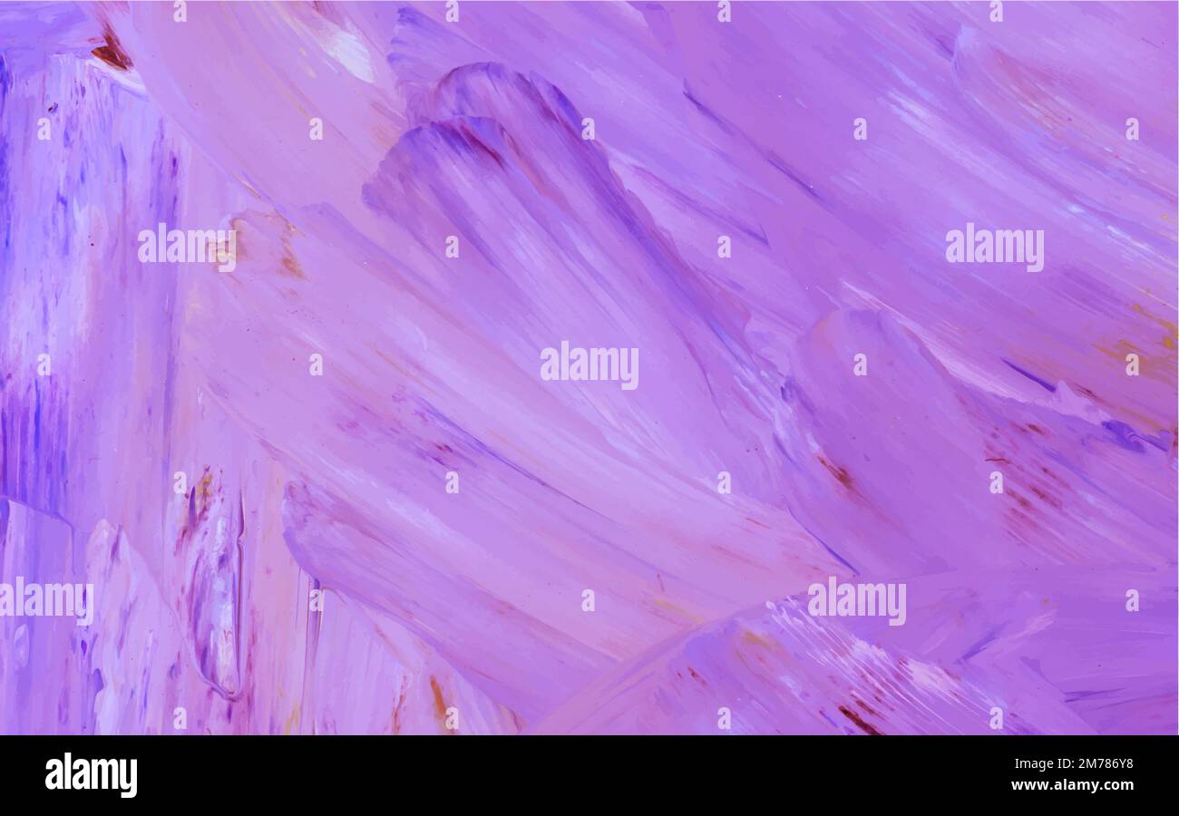 Purple abstract acrylic brush stroke textured background vector Stock ...