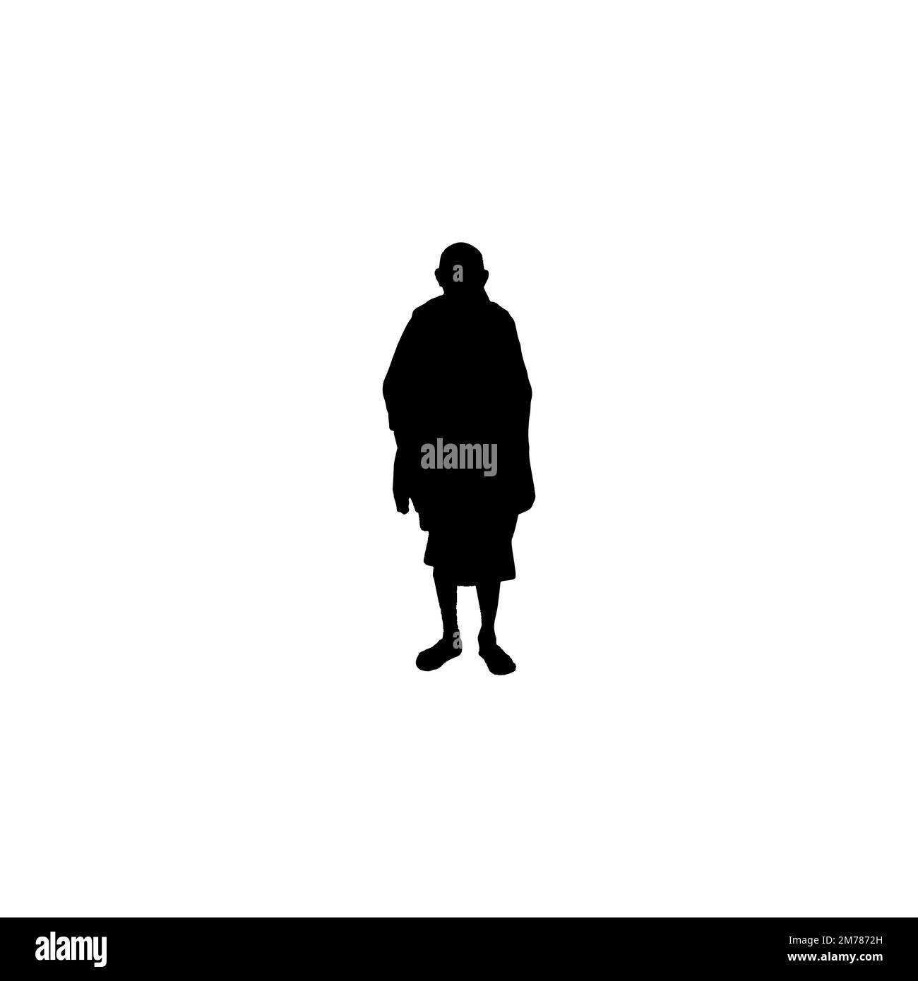 Goblin icon. Simple style cartoon poster background symbol. Goblin