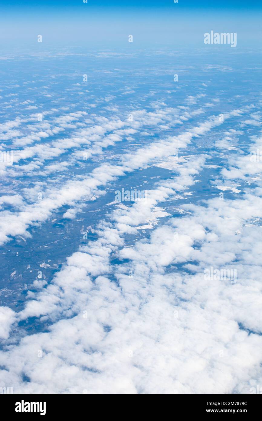 white and air clouds from above. Cloud background Stock Photo - Alamy
