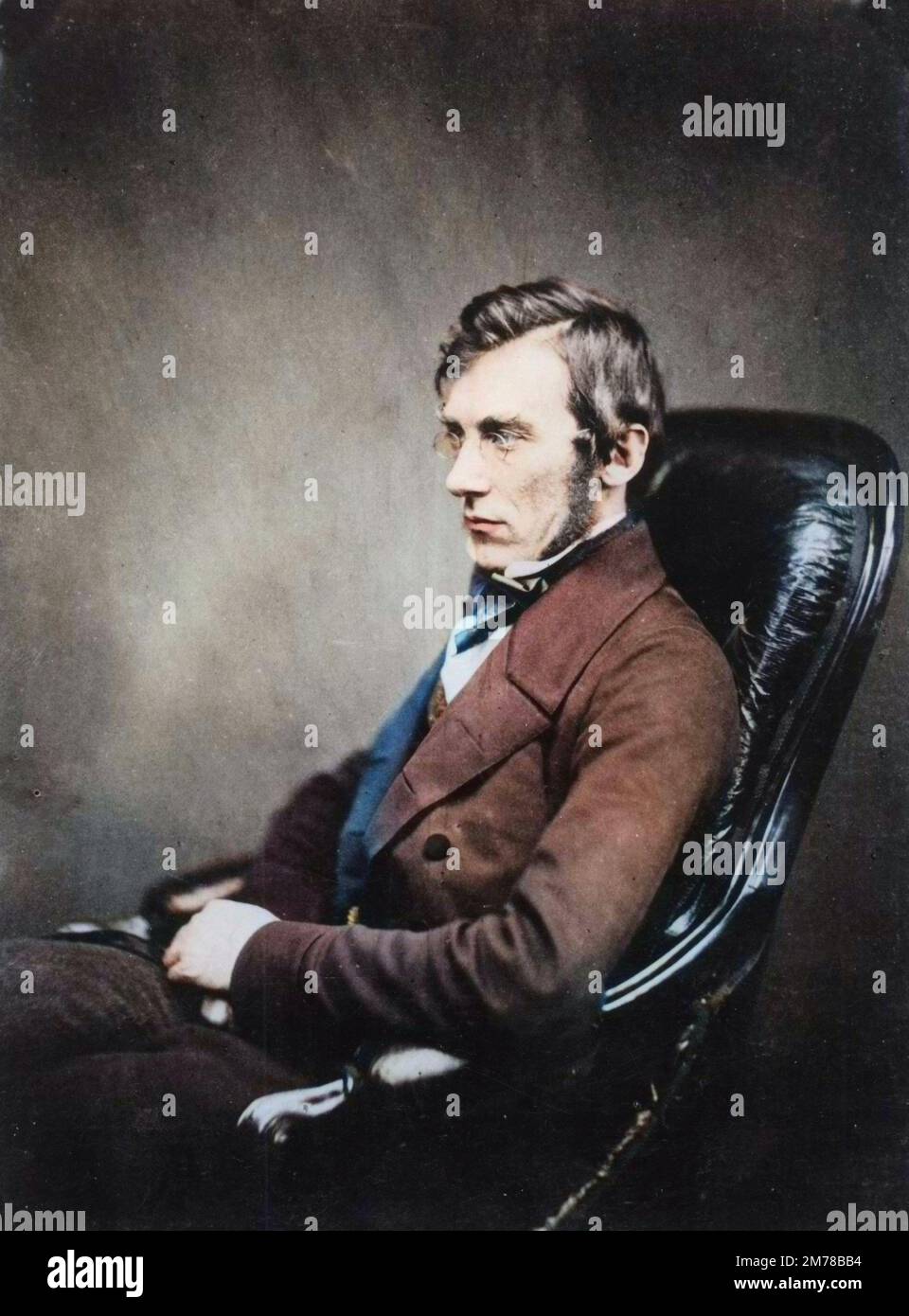 Joseph Dalton Hooker, né le 30 juin 1817 à Halesworth et mort le 10 décembre 1911 à Sunningdale, est un explorateur et botaniste britannique. Sir John Dalton Hooker, c.1855 Stock Photo