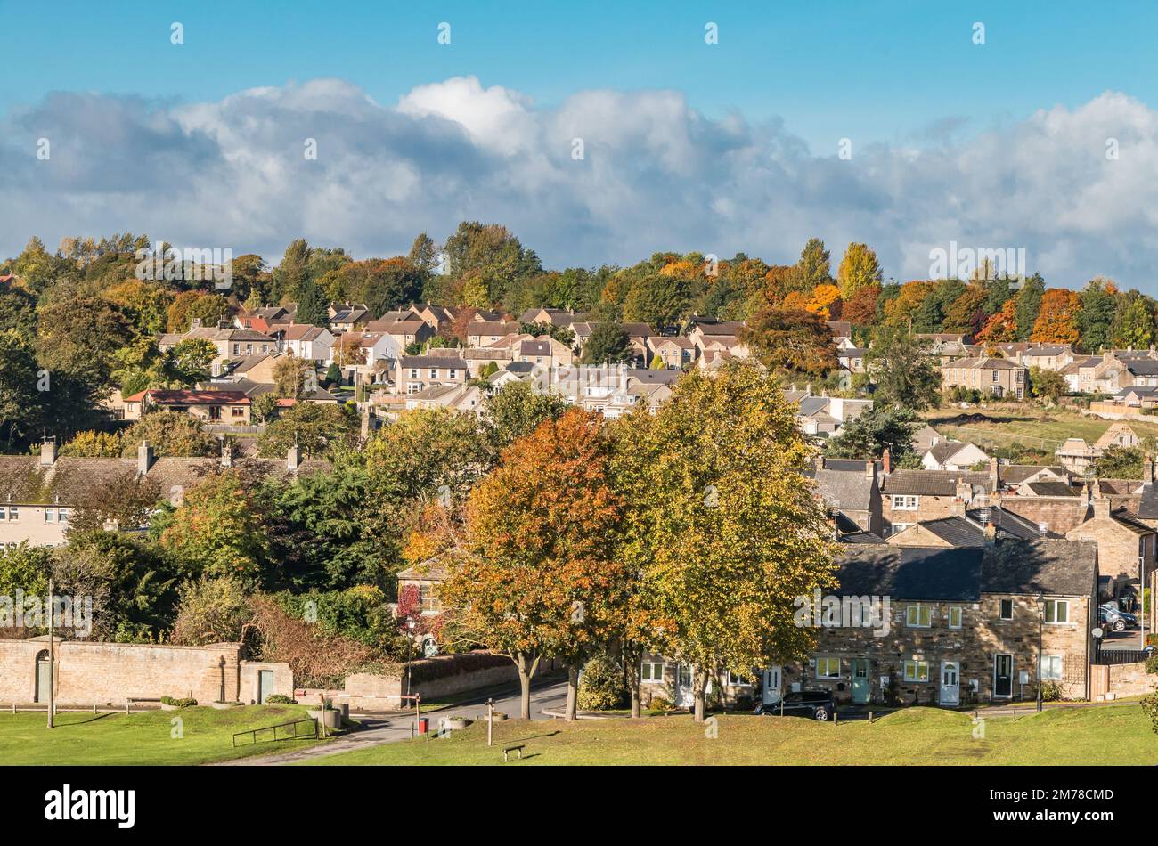 Startforth from the Upper Demenses, Barnard Castle, Teesdale Stock