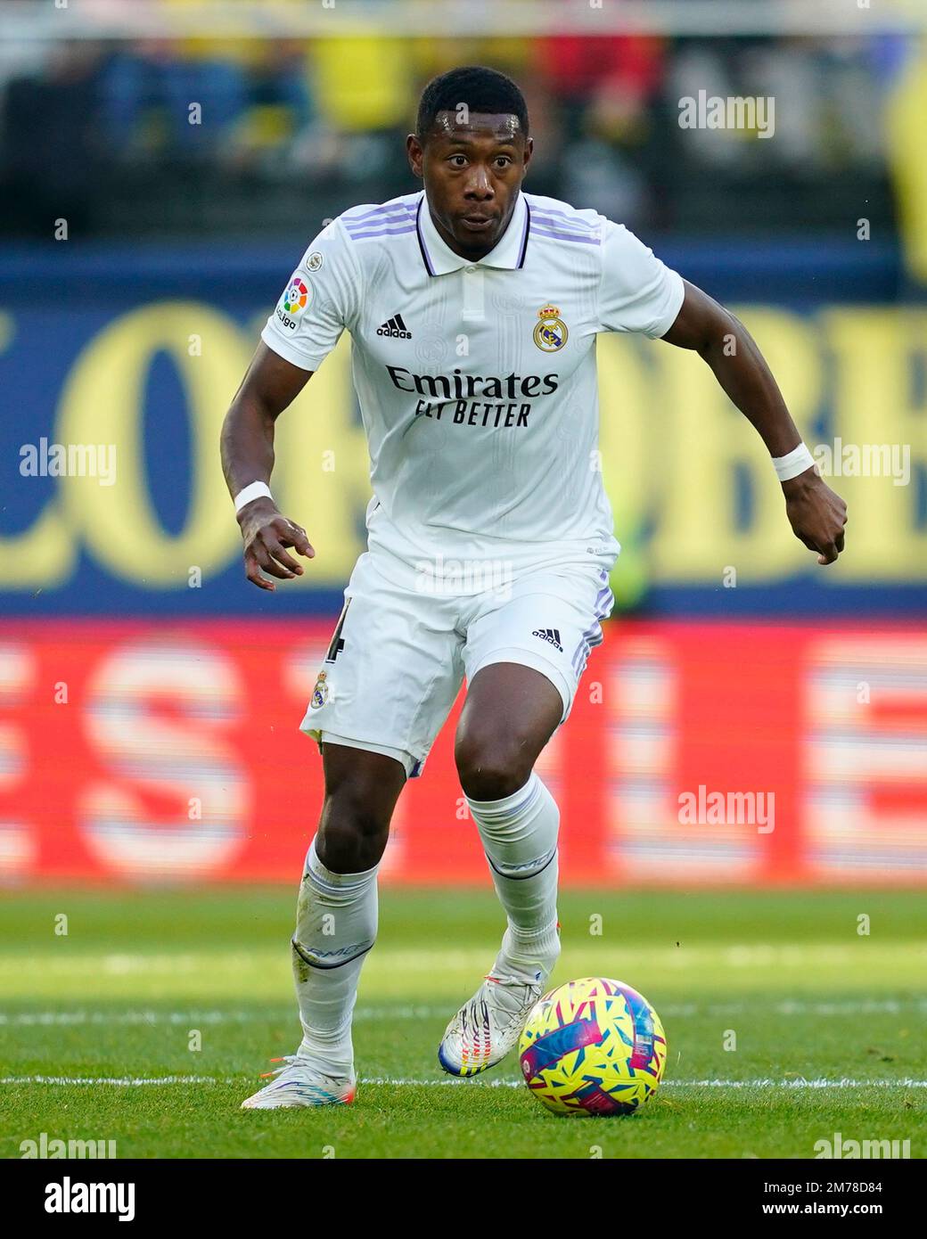 David Alaba of Real Madrid during the La Liga match between Villarreal